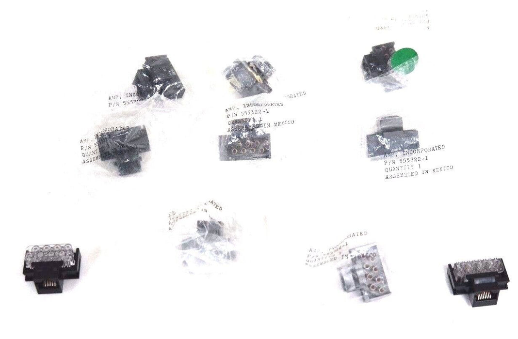 LOT OF 10 NEW AMP 555322-1 MODULAR DATA CONNECTORS 5553221