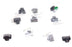 LOT OF 10 NEW AMP 555322-1 MODULAR DATA CONNECTORS 5553221