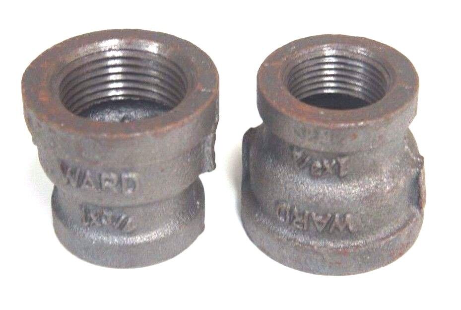 LOT OF 11 NEW WARD 1X3/4 BLK MI CPLG 1" X 3/4" BLACK PIPE REDUCER COUPLINGS
