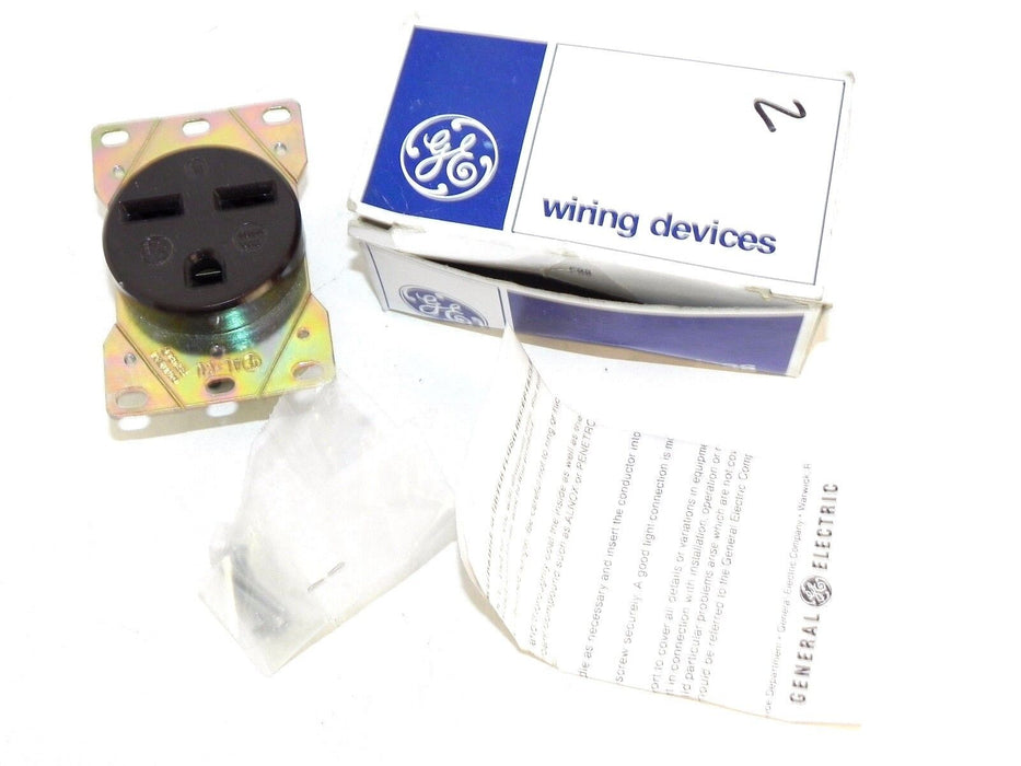 NIB GENERAL ELECTRIC AL-CU 30AMP RECEPTACLE ALCU
