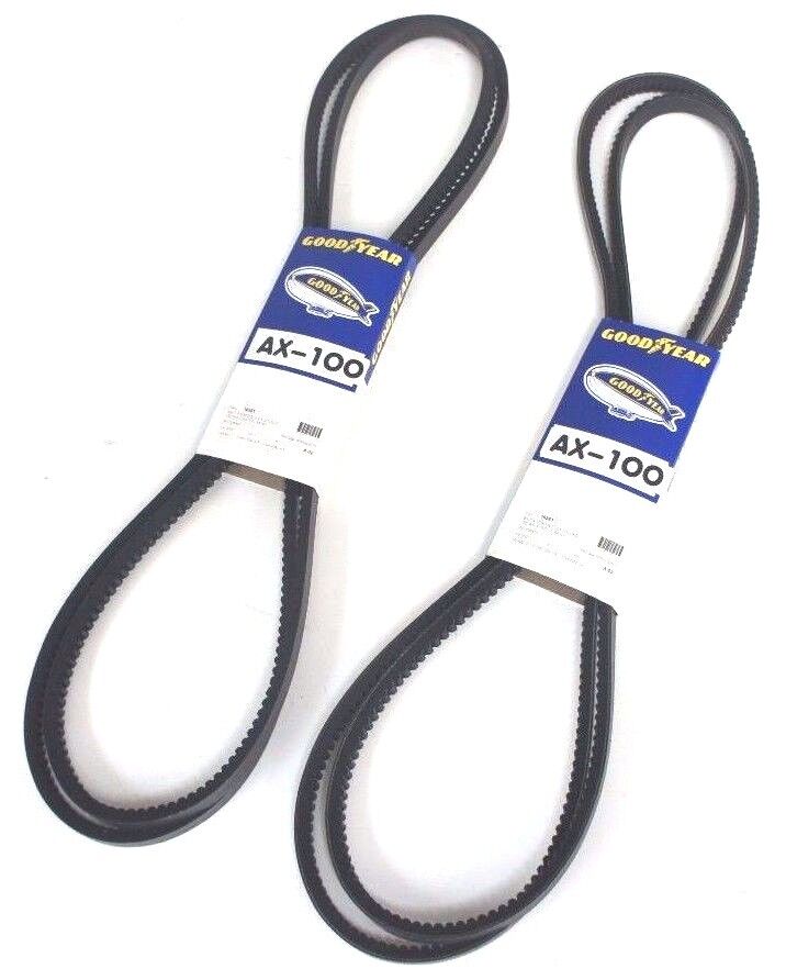 LOT OF 2 NEW GOODYEAR AX-100 BELT-V TORQUE FLEX COGGED AX100, 50'' WD 102'' LG