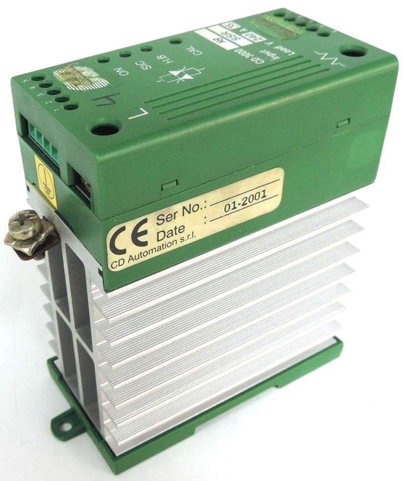 CD AUTOMATION CD3000-HB,OPTION HB & NF THYRISTOR CONTROL INPUT: SSR 240V 35A