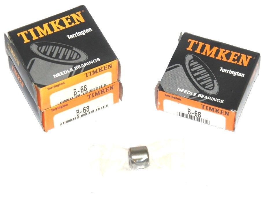 LOT OF 3 NEW TIMKEN B-68 NEEDLE ROLLER BEARINGS B68