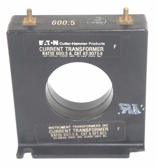 INSTRUMENT TRANSFORMERS INC 6SFT601 CUTLER HAMMER 42-3073-8 RATIO 600:5