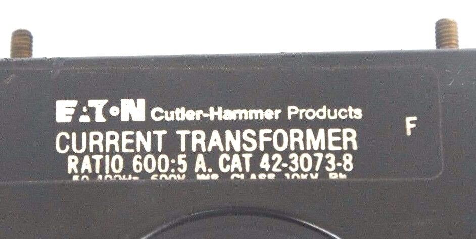 INSTRUMENT TRANSFORMERS INC 6SFT601 CUTLER HAMMER 42-3073-8 RATIO 600:5