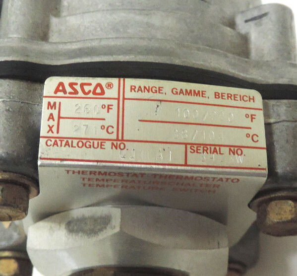 NEW ASCO SA11D-QJ10A1 TRI POINT PRESSURE TEMPERATURE SWITCH W/ TEMP TRANS INDUST