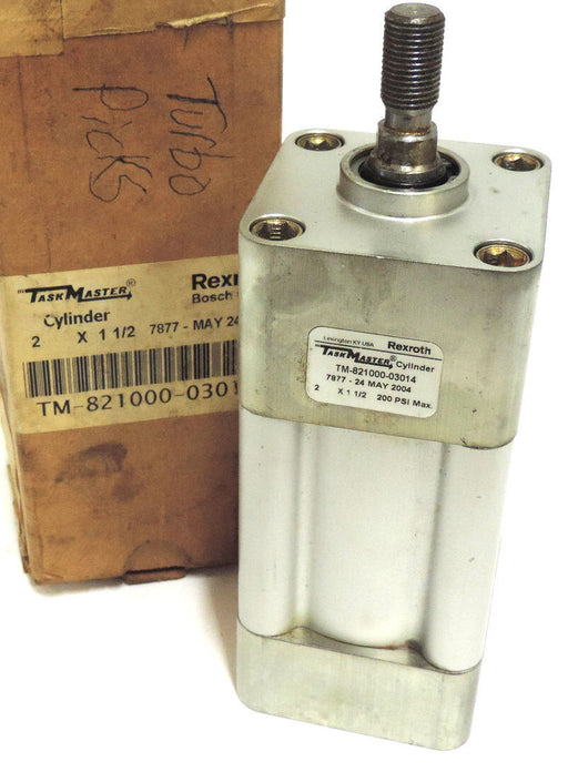 NEW REXROTH-BOSCH TM-821000-03014 CYLINDER SQUARE 2IN BORE 1-1/2IN STROKE 200PSI