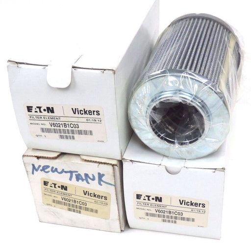 LOT OF 3 NIB EATON VICKERS V6021B1C03 FILTER ELEMENTS