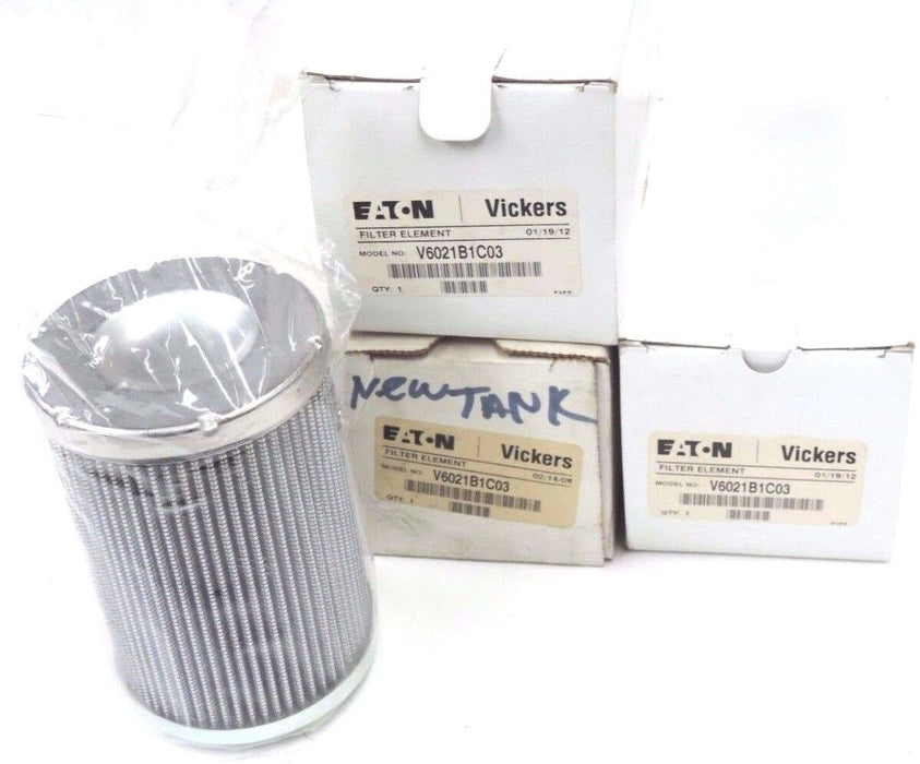 LOT OF 3 NIB EATON VICKERS V6021B1C03 FILTER ELEMENTS