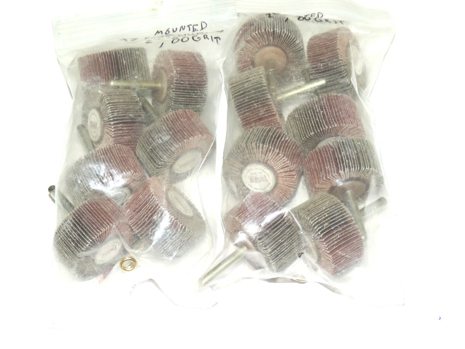 LOT OF 15 NEW TIGER 2" HEAD 80GRIT MOUNTED FLAP WHEELS