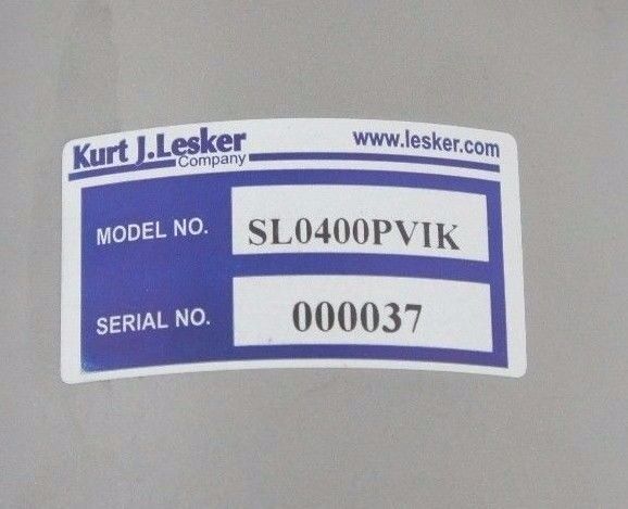 KURT J. LESKER SLO400PVIK INLINE VALVE ISO 100 BELLOWS SEALED 4" STAINLESS STEEL