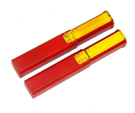 LOT OF 2 NEW DURA-MILL DB-10 1/4'' DOUBLE END MILL BIT, HSS 1.190, 2FLT