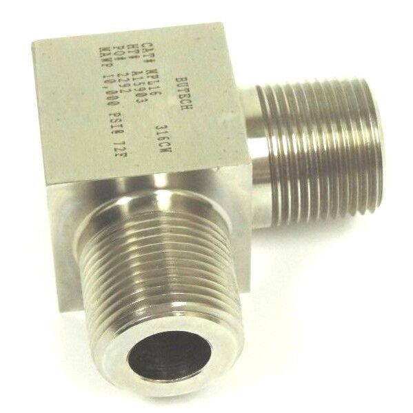 NEW BUTECH CAT # MPL16 316CW HT# A15903 PO# 2292 MAWP 10,000 PSI@72F MALE ELBOW