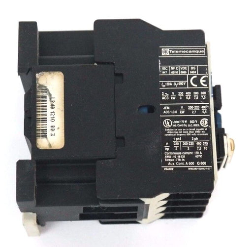 TELEMECANIQUE LP4-D1210-BD3 CONTACTOR 24V, LP4D1210BD3