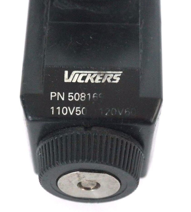VICKERS DG4V-3-2B-M-FW-B6-60 DIRECTIONAL CONTROL VALVE 02-110023 W/ 508169 COIL