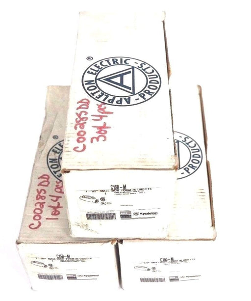 LOT OF 3 NIB APPLETON C150-M TYPE C CONDUIT OUTLET BODIES 1-1/2" C150M