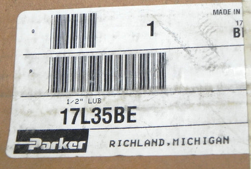 NIB PARKER 17L35BE 1/2'' LUB WITH PRESS FILL
