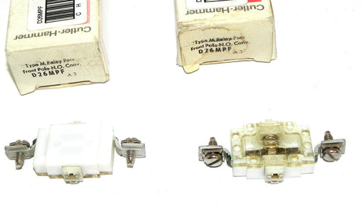 LOT OF 2 NIB CUTLER-HAMMER D26MPF RELAY CONTACT CARTRIDGES TYPE M