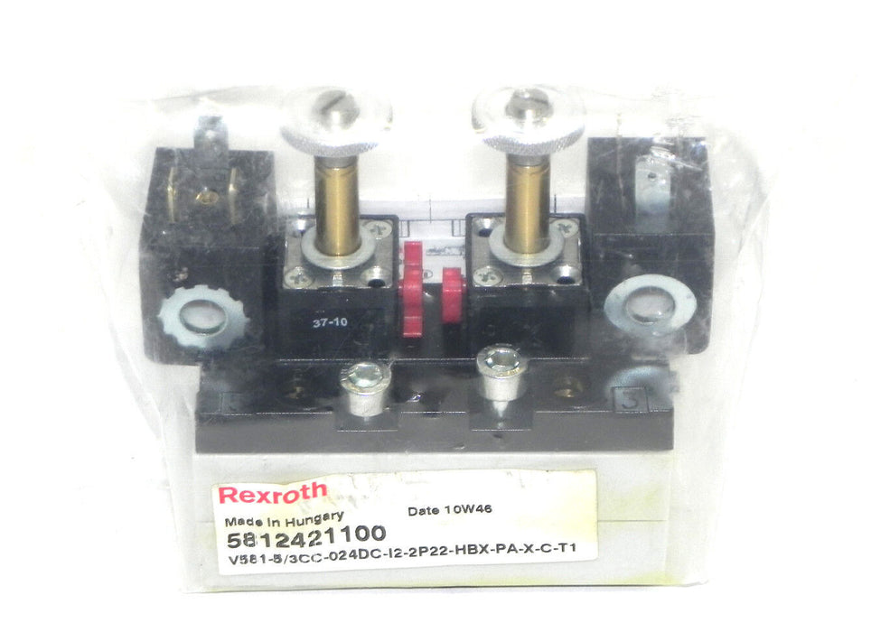 NEW REXROTH 5812421100 VALVE V581-5/3CC-024DC-I2-2P22-HBX-PA-X-C-T1