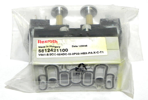 NEW REXROTH 5812421100 VALVE V581-5/3CC-024DC-I2-2P22-HBX-PA-X-C-T1