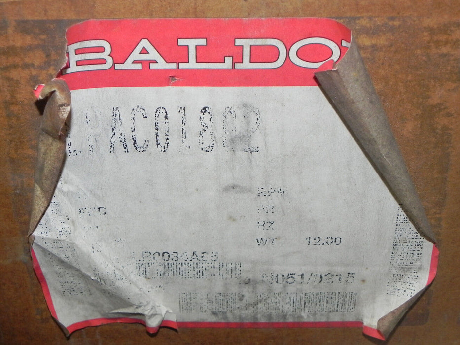 NIB BALDOR LRAC01802 THREE PHASE REACTOR SPEC. LR0034A05 AMPS 18