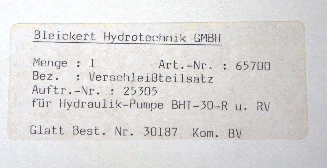 NIB BLEICKERT HYDROTECHNIK GMBH FILTER REPLACEMENT KIT RE8CV1 FILTER