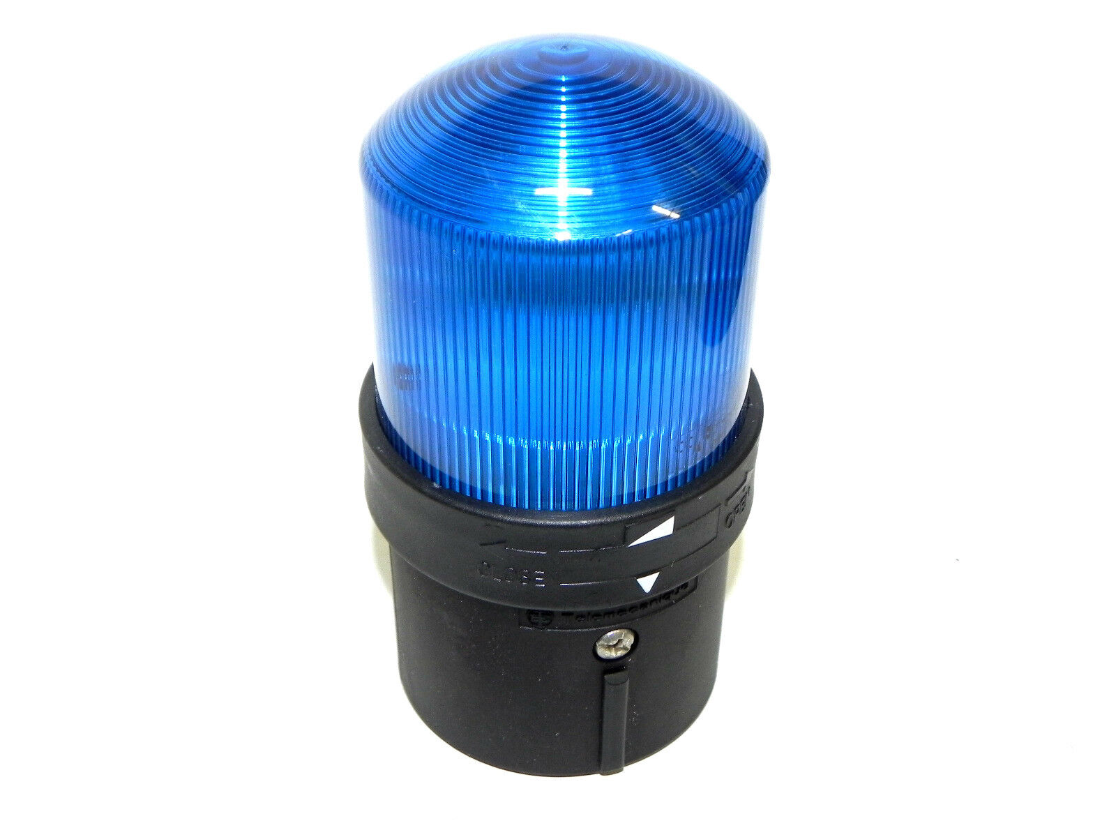 NIB TELEMECANIQUE XVBL36 BLUE STEADY BEACON BA15D10W MAX. UE:12...230V