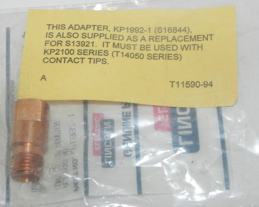 NEW LINCOLN ELECTRIC KP1992-1 CONTACT TIP ADAPTER KP19921