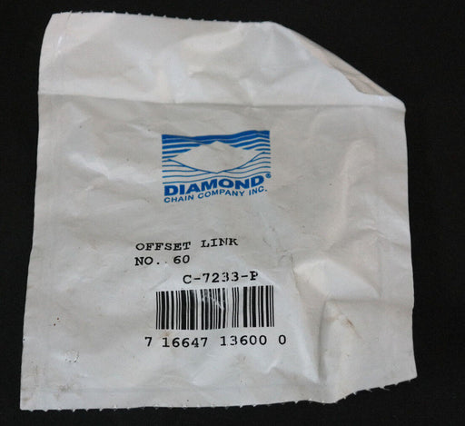 LOT OF 32 NEW DIAMOND C-7233-P OFFSET CHAIN LINKS NO. 60 C7233P