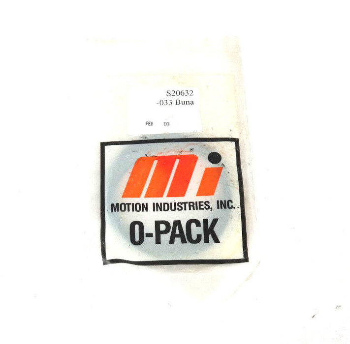 LOT OF 4 NEW MOTION INDUSTRIES S20632 033 BUNA O-PACKS