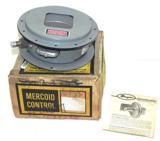 NIB MERCOID CONTROL DAW-543-3-22E PRESSURE SWITCH 75-800PSIG DAW543322E