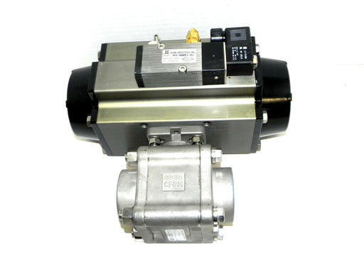 NEW INLINE AP-SR-100 ACTUATOR W/ 334F BALL VALVE 1-1/2''