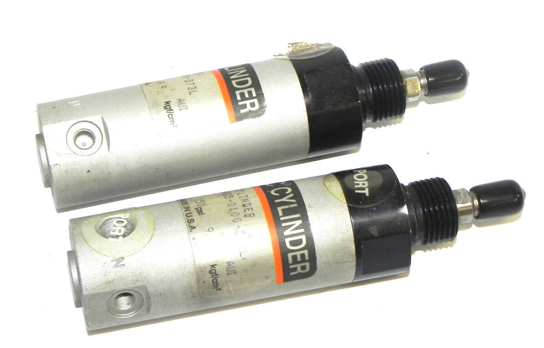 LOT OF 2 NEW SMC NCDGNN25-0100-B73L AIR CYLINDERS NCDGNN250100B73L