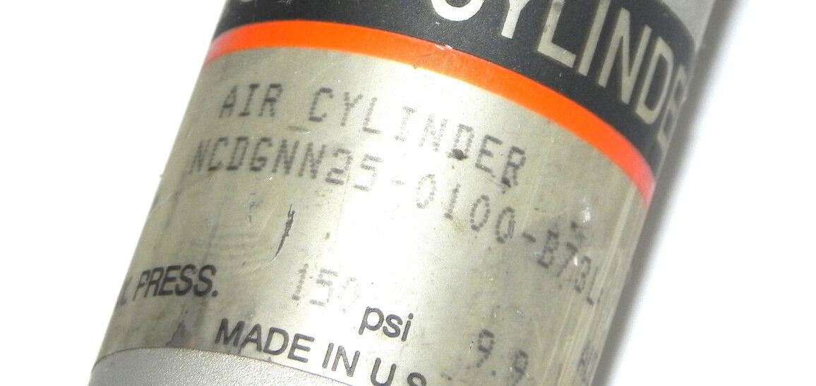 LOT OF 2 NEW SMC NCDGNN25-0100-B73L AIR CYLINDERS NCDGNN250100B73L