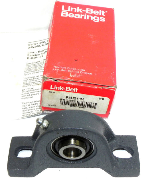 NIB LINK-BELT P3U210N BEARING PILLOW BLOCK 5/8INCH BORE 2BOLT