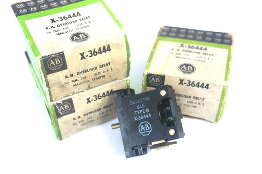 LOT OF 3 NIB ALLEN BRADLEY X-36444 R. H. OVERLOAD RELAYS X36444