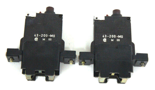 LOT OF 2 NEW ETA MAGNETIC 43-200-M0 CIRCUIT BREAKERS 250VAC 43200M0