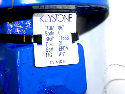 NEW KEYSTONE 7'' 104050001004 BUTTERFLY VALVE
