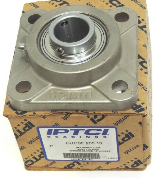 NIB IPTCI CUCSF 205 16 SET SCREW LOCK 4-BOLT FLANGE 1'' CUCSF20516
