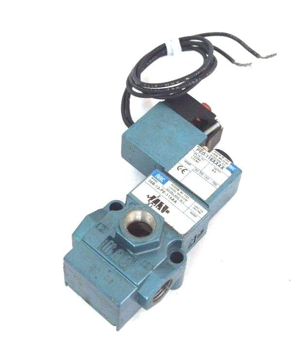 MAC 55B-12-PE-116AA VALVE W/ PED-116AAAA, 6.8 WATTS, 30 TO 150 PSI CRACK ON COIL