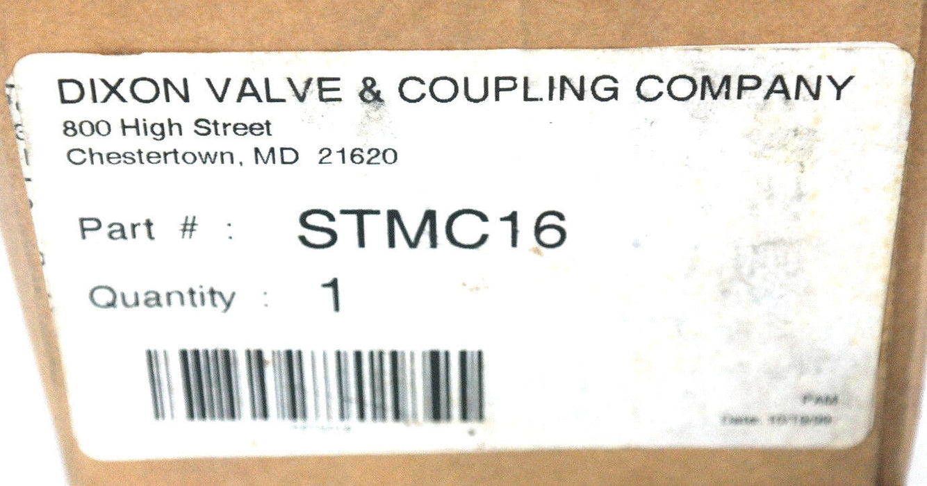 NEW DIXON STMC16 STRAIGHT THROUGH INTERCHANGE MALE COUPLER 2" NPT