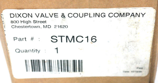 NEW DIXON STMC16 STRAIGHT THROUGH INTERCHANGE MALE COUPLER 2" NPT