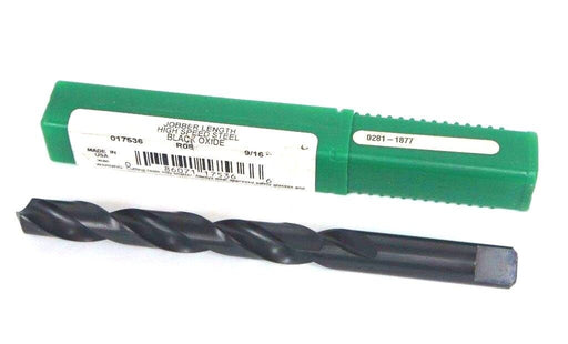 NEW PRECISION TWIST DRILL 017536 9/16" JOBBER LENGTH HSS BLACK OXIDE R08