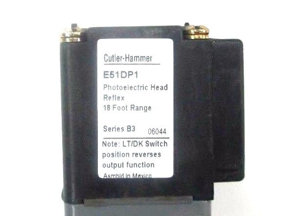 NIB EATON CUTLER HAMMER E51ALP1 PHOTOELECTRIC SENSOR SER C1, E51-ALP1