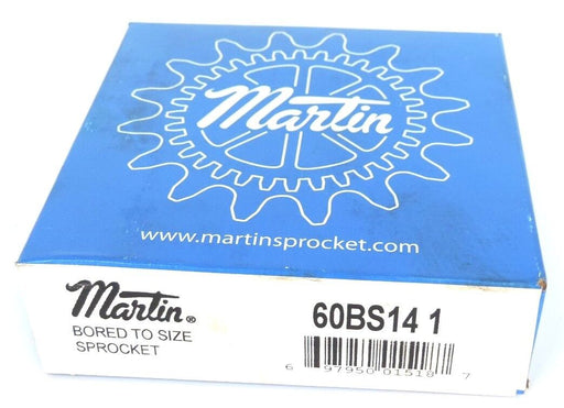 NIB MARTIN 60BS14 1 SPROCKET 14T, 3/4INCH W/B HUB BORE TO SIZE 60BS141