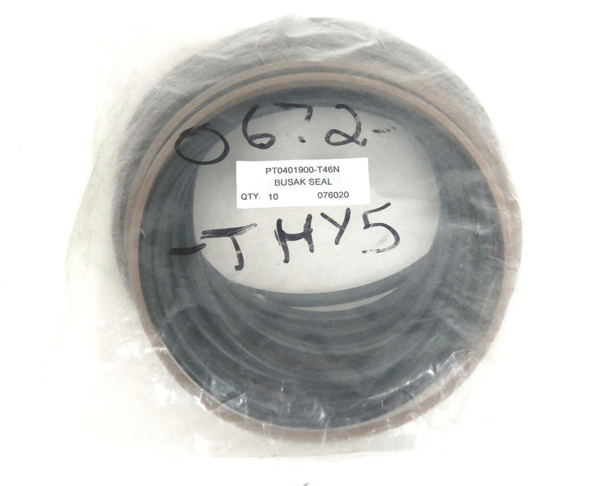LOT OF 10 NEW MSC PT0401900-T46N BUSAK SEAL O-RINGS 076020 PT0401900T46N