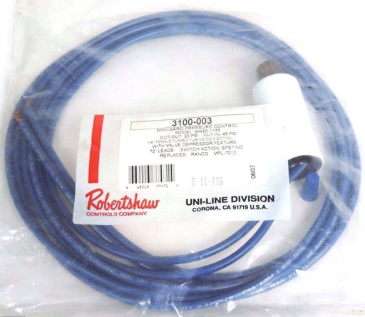 NEW ROBERTSHAW 3100-003 MINI-GARD PRESSURE CONTROL MODEL: MG20-1133