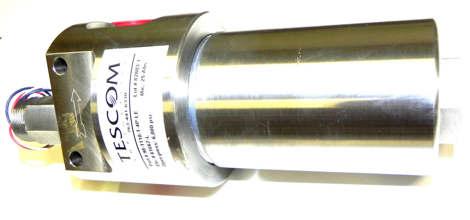 NEW TESCOM 98-1110-T-4P-LE HIGH PRESSURE FILTER 981110T4PLE