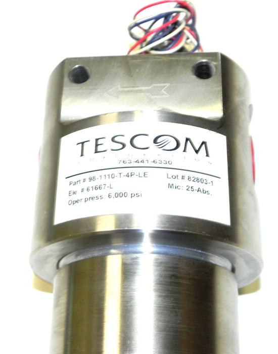 NEW TESCOM 98-1110-T-4P-LE HIGH PRESSURE FILTER 981110T4PLE