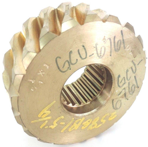 5-1/4 X 1 BRASS WORM GEAR 258GB1-5-1/4, 21 TOOTH 1-1/2" I.D, 4" O.D, GCU-6761